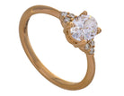 1 1/10ct. t.w. Oval Cut Newborn Lab Created Diamond Engagement Ring in 14K Yellow Gold