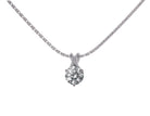 1/3ct. Round Cut Newborn Lab Created Diamond Pendant in 14K White Gold