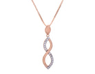 .05ct. t.w. Diamond Infinity Pendant in 10K Rose Gold