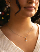 1 1/2ct. t.w. Newborn Lab Created Diamond Skyset Fashion Pendant in 14K White Gold