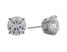 6ct. t.w. Round Brilliant Newborn Lab Created Diamond Stud Earrings in 14K White Gold