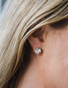 6ct. t.w. Round Brilliant Newborn Lab Created Diamond Stud Earrings in 14K White Gold