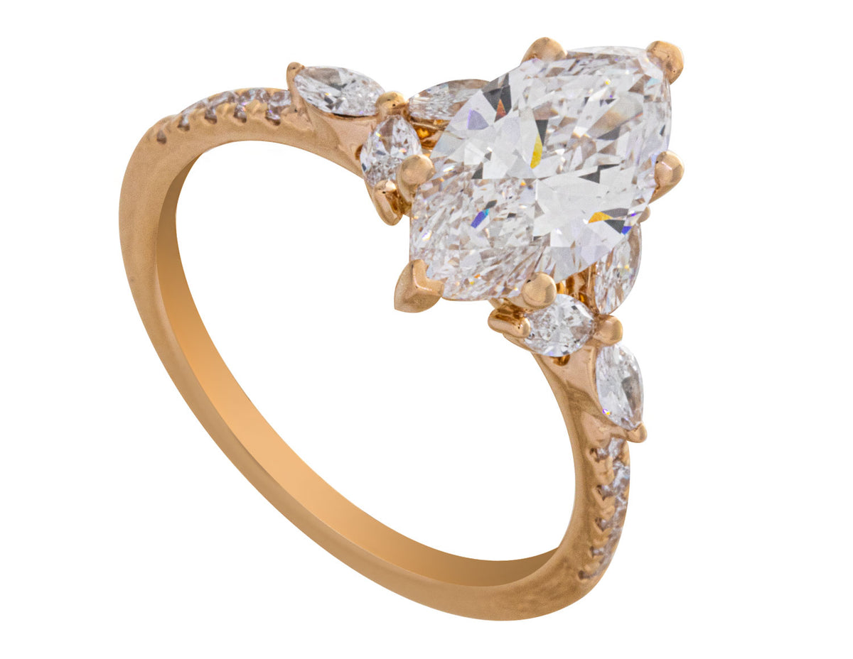 1/2ct. t.w. Lab Grown Diamond Engagement Ring in 14K Yellow Gold