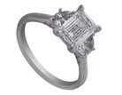 2 1/2ct. t.w. Emerald Cut Newborn Lab Created Diamond Engagement Ring in 14K White Gold