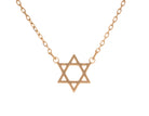 14mm Star of David Pendant in Gold Plated Stainless Steel