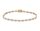 1/3ct. t.w. Diamond Fashion Bracelet in 14K Yellow and White Gold