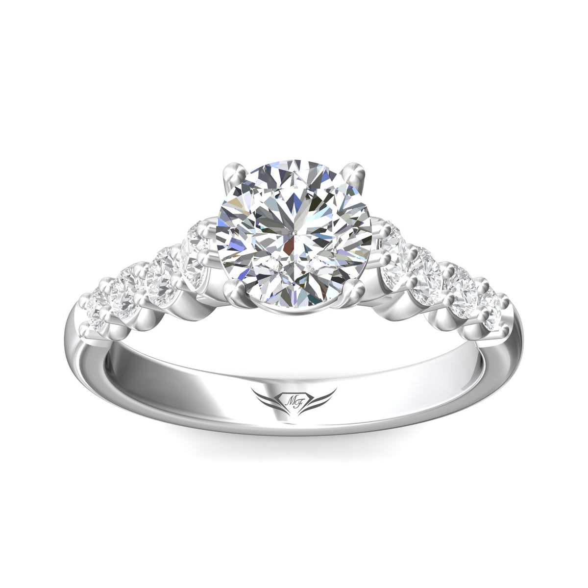 5/8ct. t.w. Diamond Engagement Ring in 14K White Gold