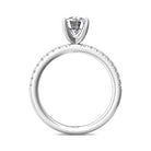 1/5ct. t.w. Round Cut Diamond Engagement Ring in 14K White Gold