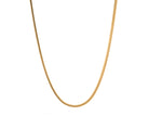 18" 2.3mm Oval Snake Chain in 14K Yellow Gold