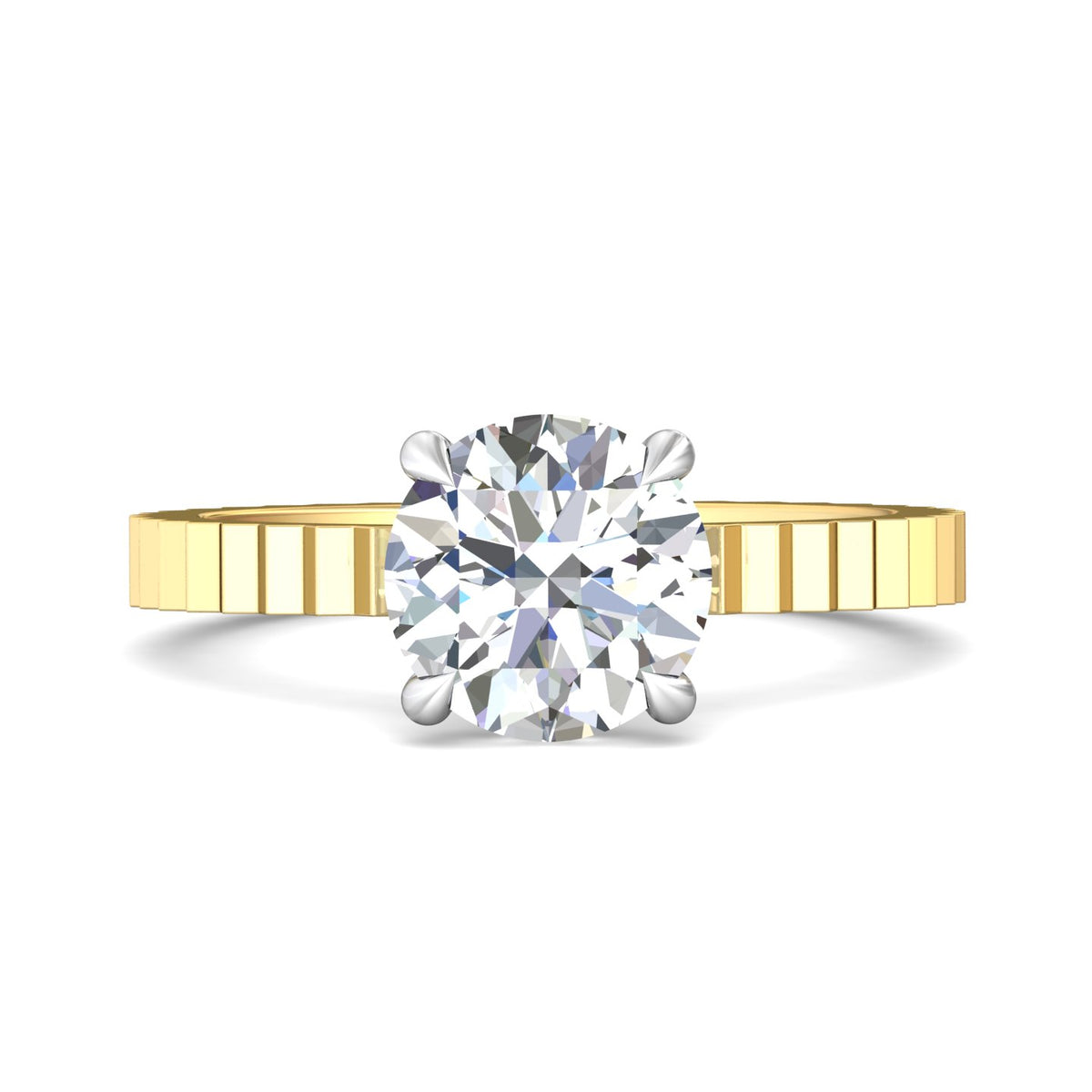 .05ct. t.w. Diamond Engagement Ring in 14K Yellow and White Gold