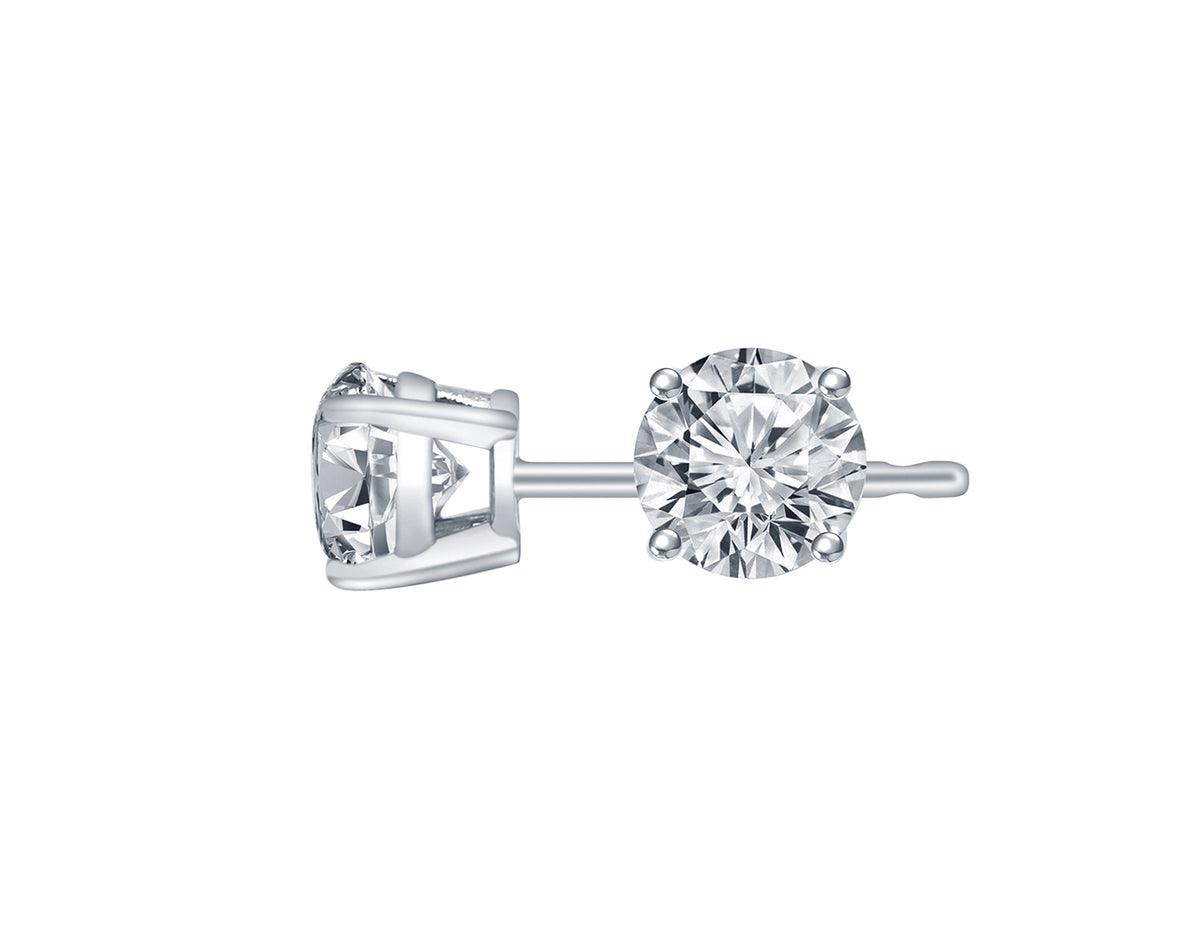5/8ct. t.w. Diamond Stud Earrings in 14K White Gold