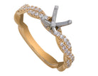 1/4ct. t.w. Diamond Engagement Ring in 14K Yellow Gold