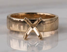 4mm Plain Solitaire Engagement Ring in 14K Yellow Gold
