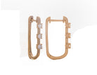 1/3ct. t.w. Diamond Hoop Earrings in 14K Yellow Gold