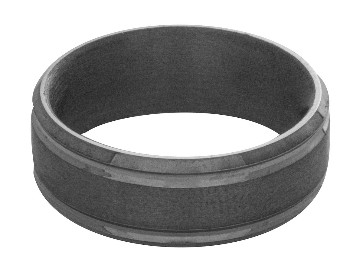 8mm Men's Wedding Band in Grey Tantalum