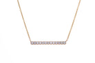 1/4ct. t.w. Diamond Bar Pendant in 14K Yellow Gold