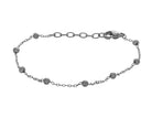 Stainless Steel 3mm Ball Station Bracelet