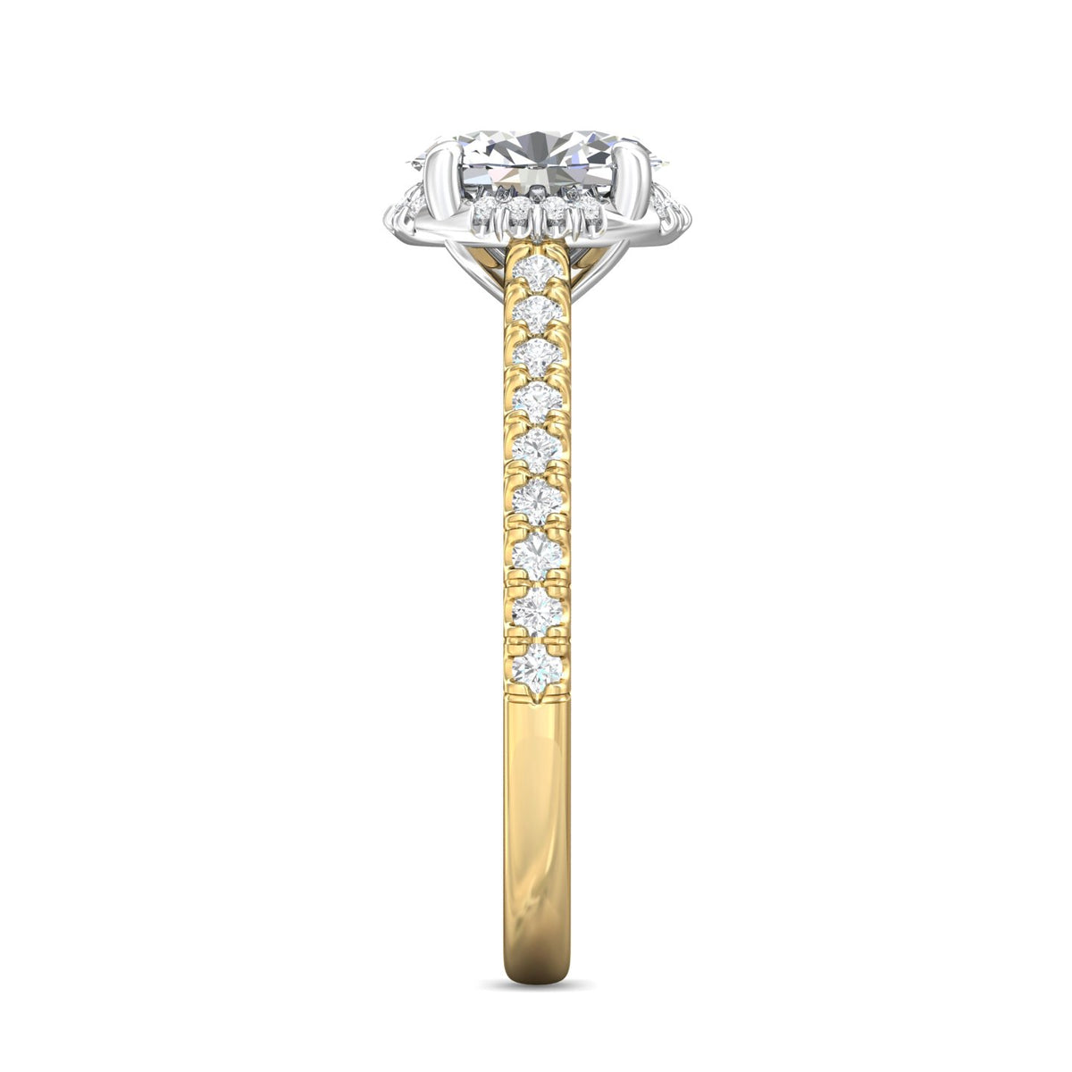1/3ct. t.w. Diamond Engagement Ring in 14K Yellow and White Gold