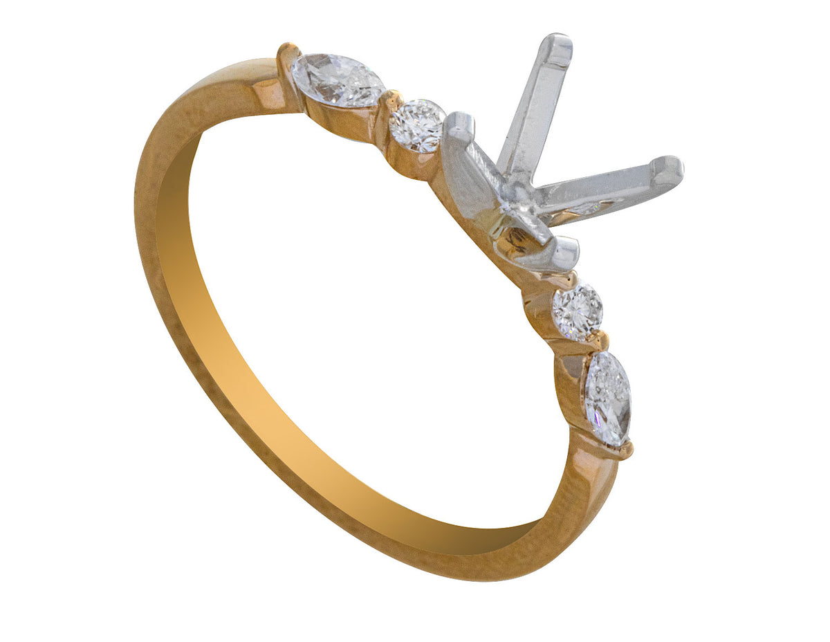 1/4ct. t.w. Diamond Engagement Ring in 14K Yellow Gold