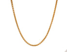 Stainless Steel/Gold-IP Polished Wheat Chain