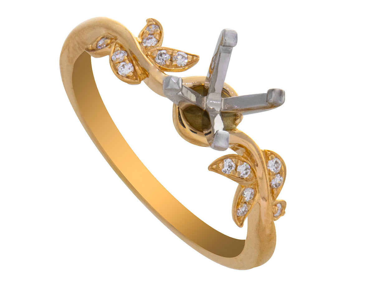 1/14ct. t.w. Diamond Engagement Ring in 14K Yellow Gold