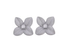 .03ct. t.w. Diamond Flower Earrings in Sterling Silver