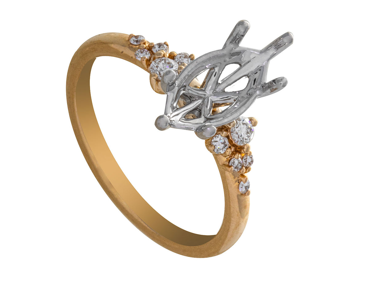 1/6ct. t.w. Diamond Engagement Ring in 14K Yellow Gold