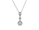 1 1/2ct. t.w. Newborn Lab Created Diamond Skyset Fashion Pendant in 14K White Gold