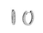 1/4ct. t.w. Diamond Hoop Earrings in Sterling Silver