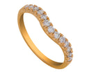 1/3ct. t.w. Chevron Diamond Anniversary Ring in 14K Yellow Gold