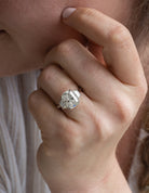 5ct. t.w. Oval Cut Newborn Lab Created Diamond Engagement Ring in 14K White Gold