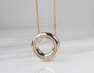 1/4ct. t.w. Diamond Circle Pendant in 14K Yellow Gold