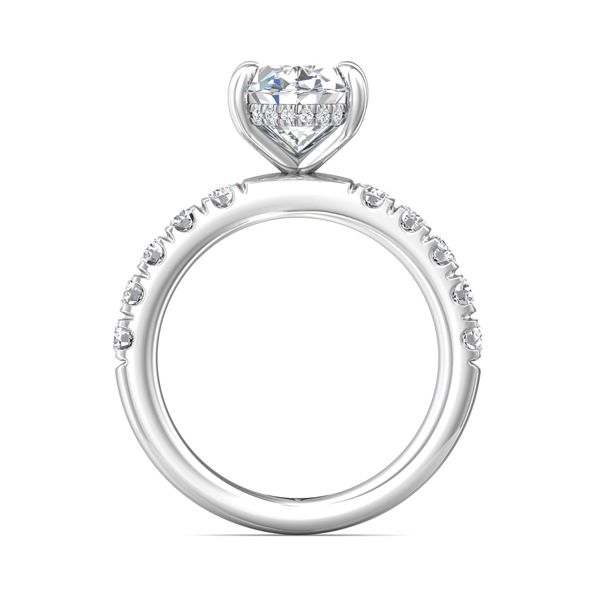 3/4ct. t.w. Diamond Engagement Ring in 14K White Gold