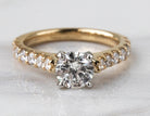 1 2/5ct. t.w. Round Cut Newborn Lab Created Diamond Engagement Ring in 14K Yellow Gold