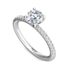 1/5ct. t.w. Round Cut Diamond Engagement Ring in 14K White Gold