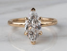 2ct. Marquise Cut Newborn Lab Created Diamond Solitaire Engagement Ring in 14K Yellow Gold