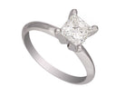 1ct. Princess Cut Solitaire Engagement Ring in 14K White Gold
