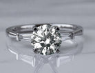 1/5ct. t.w. Baguette Diamond Engagement Ring in 14K White Gold