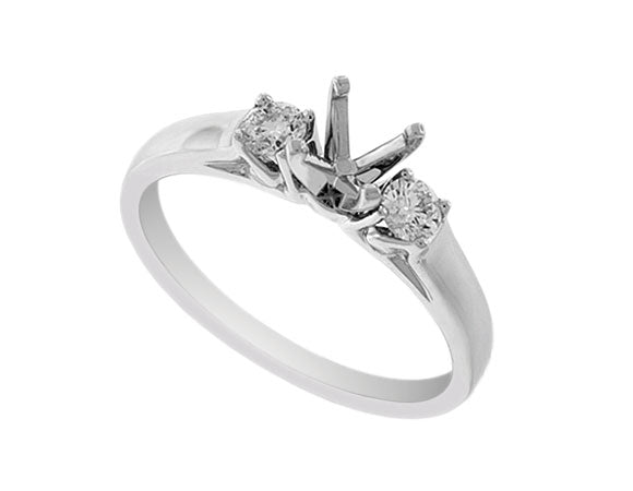 1/4ct. t.w. Diamond Engagement Ring in 14K White Gold