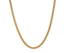 18" 2.45mm Gold Rounded Box Chain in 14K Yellow Gold