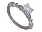 1 1/8ct. t.w. Kessler 81 Newborn Lab Created Round Cut Diamond Engagement Ring in 14K White Gold