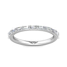 1/2ct. t.w. Baguette Cut Diamond Wedding Band in 14K White Gold