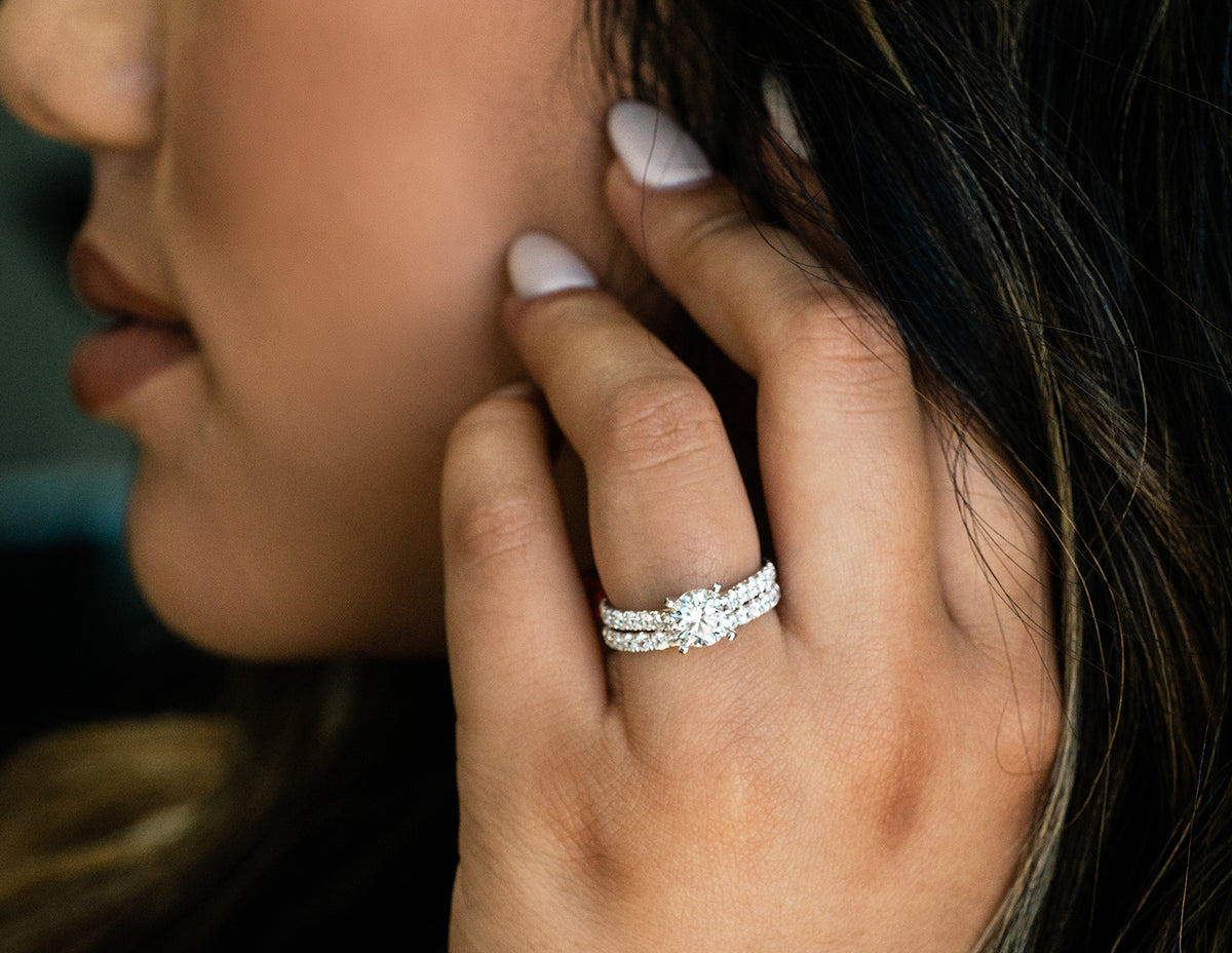 1/3ct. t.w. Round Diamond Anniversary Ring in 14K White Gold