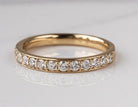 1/2ct. t.w. Diamond Beadset Channel Anniversary Ring in 14K Yellow Gold
