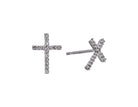 1/10ct. t.w. Diamond Cross Earrings in 10K White Gold