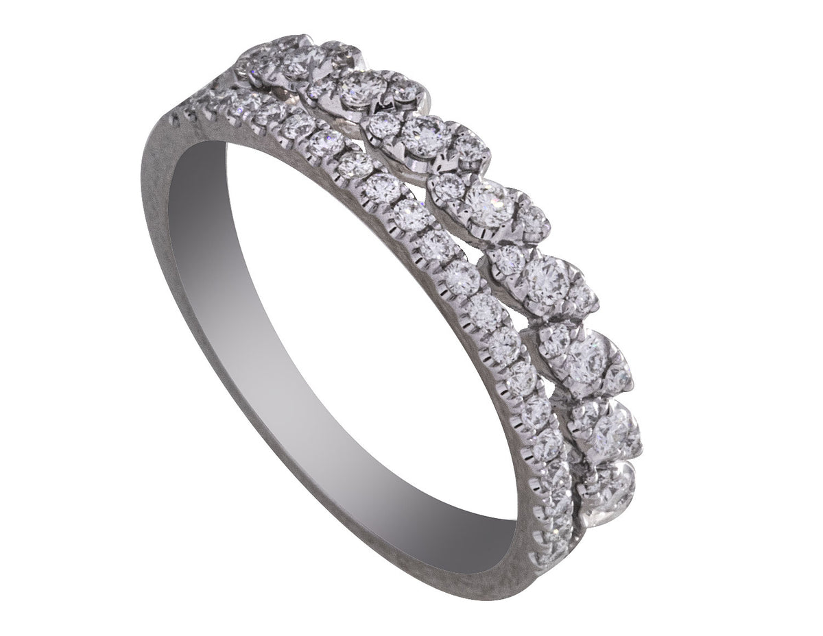 2/5ct. t.w. Diamond Fashion Ring in 14K White Gold