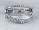 2/5ct. t.w. Diamond Crossover Fashion Ring in 14K White Gold