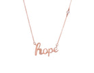 .03ct. Diamond Hope Necklace in 10K Rose Gold