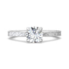 .05ct. t.w. Round Cut Diamond Engagement Ring in 14K White Gold