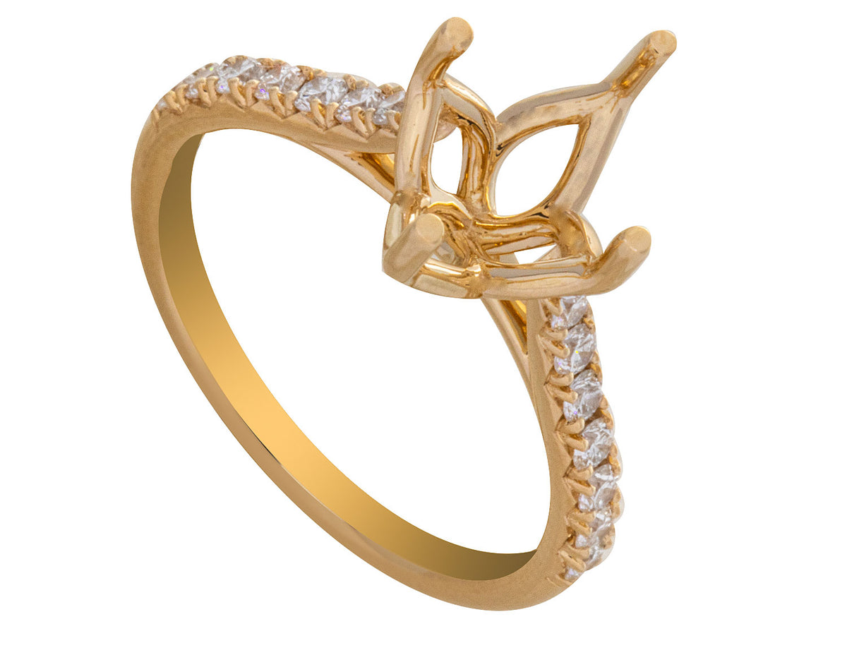 1/3ct. t.w. Diamond Engagement Ring in 14K Yellow Gold